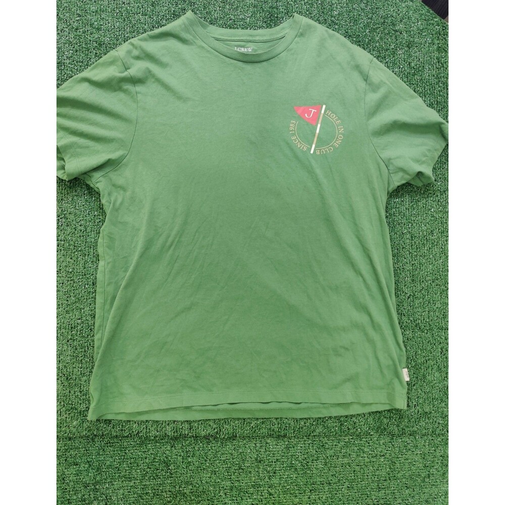 New men's XL J Crew Factory Hole in One Club graphic golf tee shirt